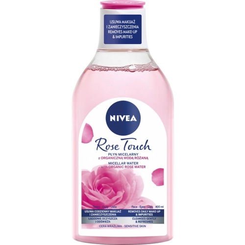 Nivea Rose Touch Płyn Micelarny Do Demakijażu Z Organiczną Wodą Różaną 400ml