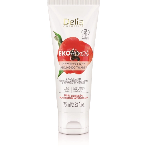Delia Cosmetics Oczyszczający Peeling Do Twarzy Ekoflorist Mak 75ml