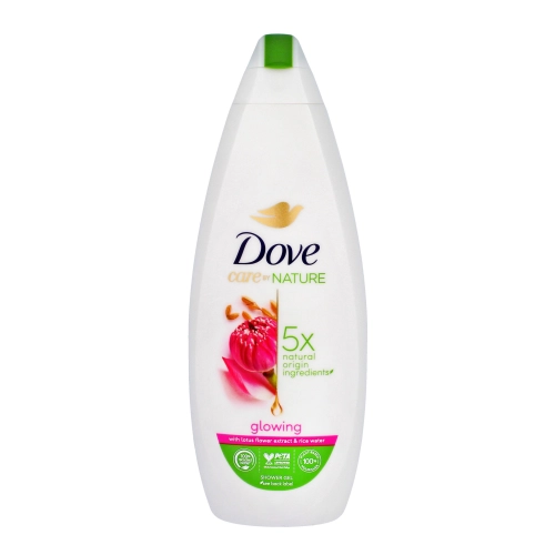 Dove Care By Nature Żel Pod Prysznic Glowing - Lotus Flower Extract Rice Water 400ml