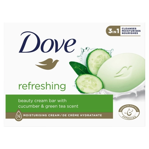 Dove Odświeżające Mydło W Kostce 3in1 - Cucumber Green Tea 90g