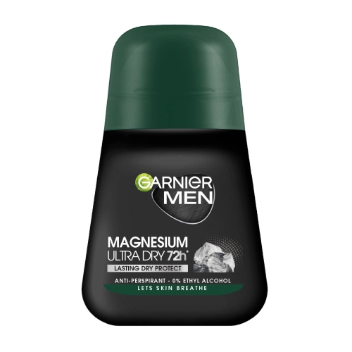 Garnier Men Dezodorant Roll-On Magnesium Ultra Dry 72h - Lasting Dry Protect 50ml