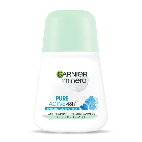 Garnier Mineral Dezodorant Roll-On Pure Active 48h - Efficient On Bacteria 50ml