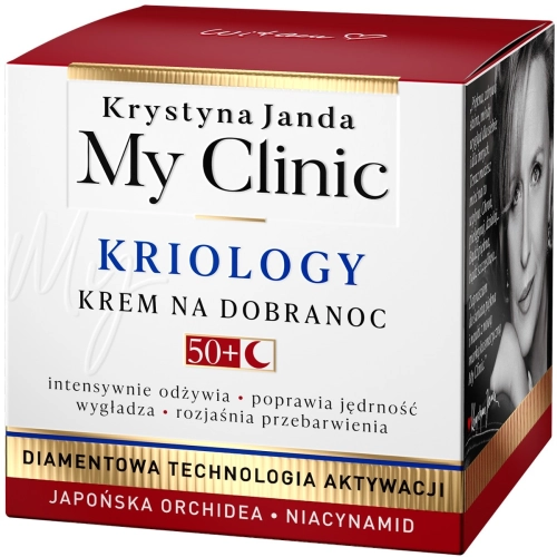 Janda My Clinic Kriology 50+ Krem Na Dobranoc - Japońska Orchidea Niacynamid 50ml