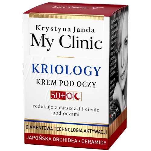Janda My Clinic Kriology 50+ Krem Pod Oczy Redukujący Zmarszczki I Cienie - Japońska Orchidea Ceramidy 15ml