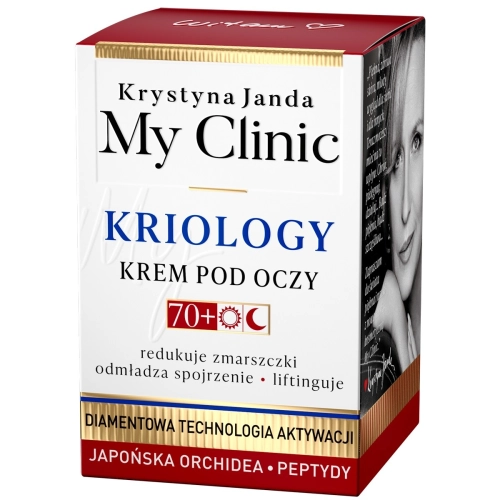 Janda My Clinic Kriology 70+ Krem Pod Oczy Redukujący Zmarszczki I Odmładzający Spojrzenie - Japońska Orchidea Peptydy 15ml