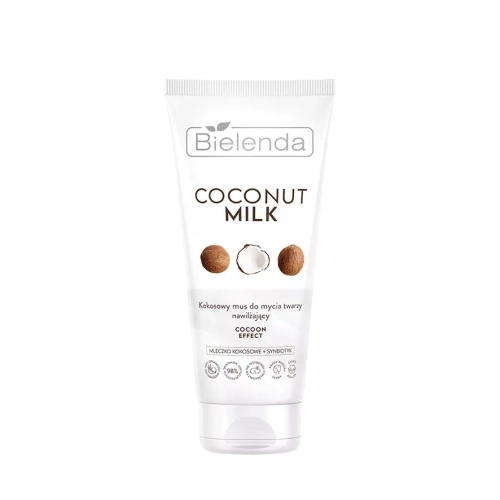 Bielenda Coconut Milk Kokosowy Nawilżający Mus Do Mycia Twarzy Cocoon Effect 135g