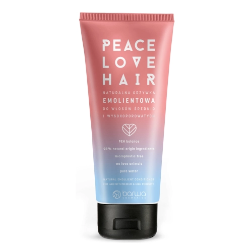 Barwa Peace Love Hair Naturalna Odżywka Emolientowa Do Włosów Średnio I Wysokoporowatych 180ml
