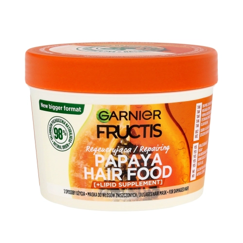 Fructis Hair Food Maska Regenerująca Do Włosów Zniszczonychch - Papaya 400ml