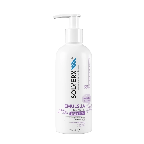 Solverx Baby Skin Emulsja-Emolient Do Kąpieli Dla Dzieci 250ml