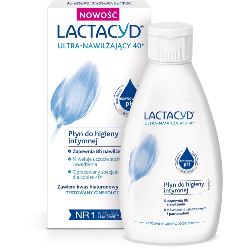Lactacyd 40+ Ultra - Nawilżający Płyn do Higieny Intymnej 200ml