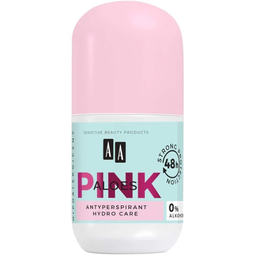 Aa Pink Aloes Dezodorant Antyperspirant Roll-On 50ml