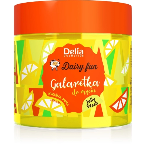 Delia Cosmetics Dairy Fun galaretka do Mycia Ciała - Kwaśna Mina (Lemon) 350g