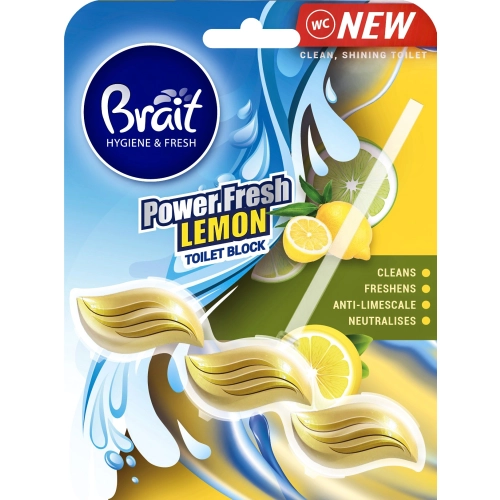 Brait Hygiene Fresh Kostka do Wc Power Fresh Lemon 39g