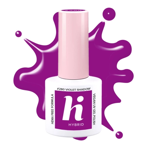 Hi Hybrid Hema Free Lakier Hybrydowy Neon 280 Violet Shadow 5ml