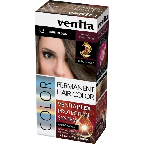 Venita Color Farba Do Włosów Venita Plex Nr 5.3 Light Brown 1op.