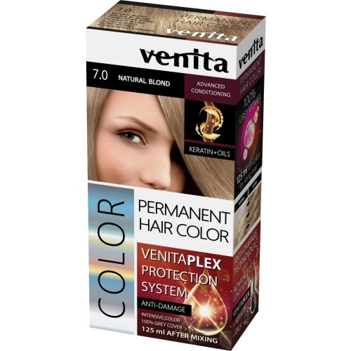 Venita Color Farba Do Włosów Venita Plex Nr 7.0 Natural Blond 1op.