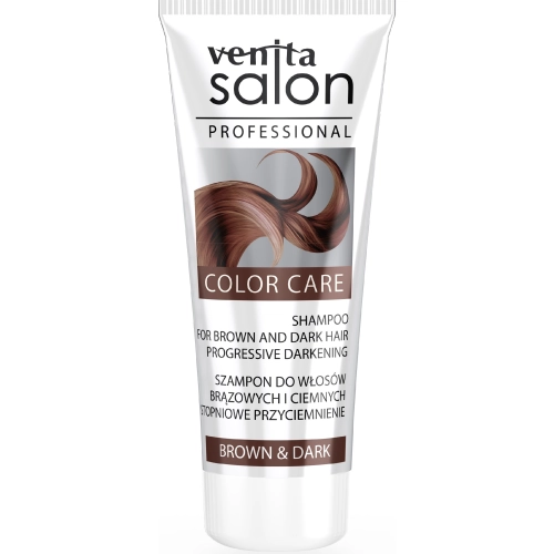 Venita Salon Professional Szampon Color Care do Włosów Brązowych i Ciemnych Stopniowo Przyciemniający 200ml