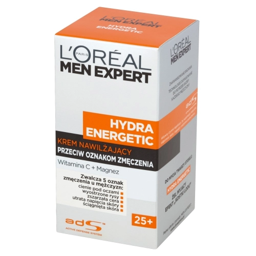 Loreal Men Expert Hydra Energetic Krem Nawilżający Przeciw Oznakom Zmęczenia 25+ 50ml