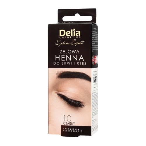 Delia Cosmetics Henna Do Brwi Żelowa 1.0 Czarna 1op