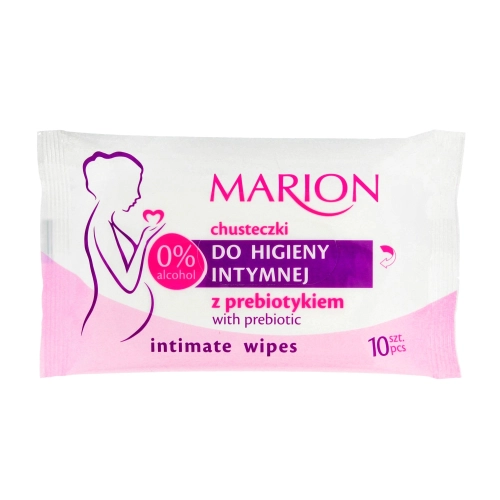 Marion Chusteczki Do Higieny Intymnej Z Prebiotykiem 1op-10szt