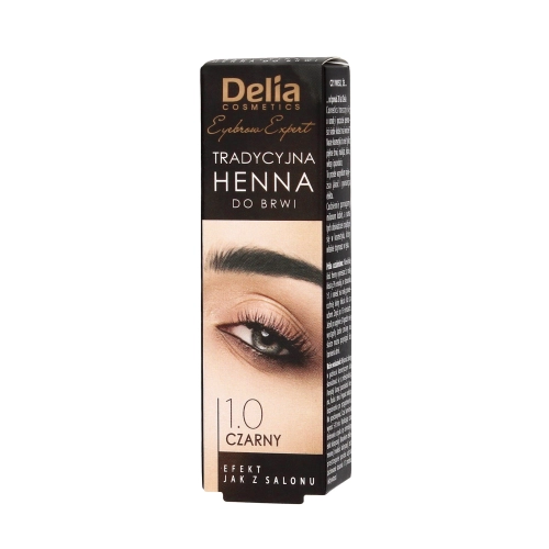Delia Cosmetics Henna Do Brwi 1.0 Czarna 1szt