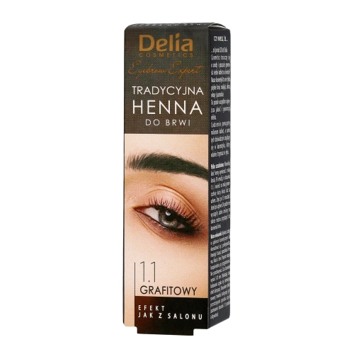 Delia Cosmetics Henna Do Brwi - Tradycyjna 2g, Kolory