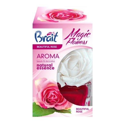 Brait Magic Flower Dekoracyjny Odświeżacz Powietrza Beautiful Rose 75ml