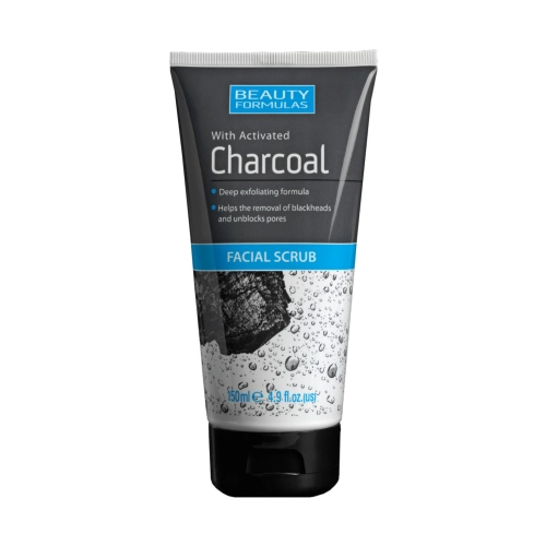 Beauty Formulas Charcoal Peeling Do Twarzy Głęboko Oczyszczający Z Aktywnym Węglem 150ml