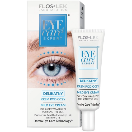 Floslek Eye Care Expert Delikatny Krem Pod Oczy Do Skóry Wrażliwej 30 ml
