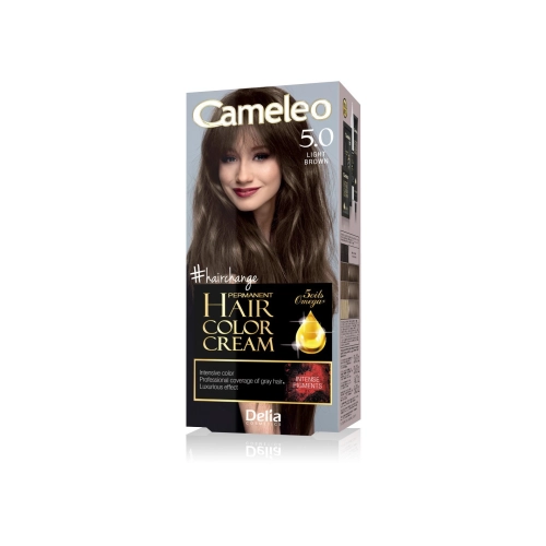 Delia Cosmetics Cameleo Farba Permanentna Omega+ Nr. 5.0 Light Brown