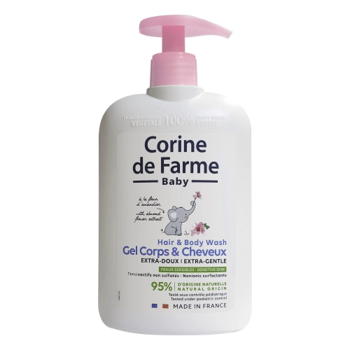 Corine De Farme Bebe Extra Delikatny Żel Do Mycia Ciała I Włosów 2w1 Migdałowy 500ml