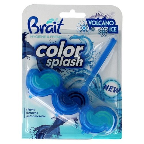 Brait Hygiene Fresh Kostka Toaletowa 2-Fazowa Color Splash Do Wc Volcano Ice 45g