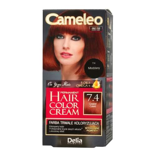 Delia Cosmetics Cameleo Farba Permanentna Omega+ Copper 7.4
