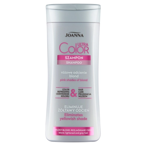 Joanna Ultra Color System Szampon Różowy Do Włosów Blond , Rozjaśnionych I Siwych 200ml