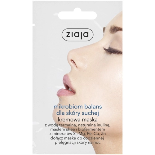 Ziaja Kremowa Maska Mikrobiom Balans dla Skóry Suchej na Noc 7 ml